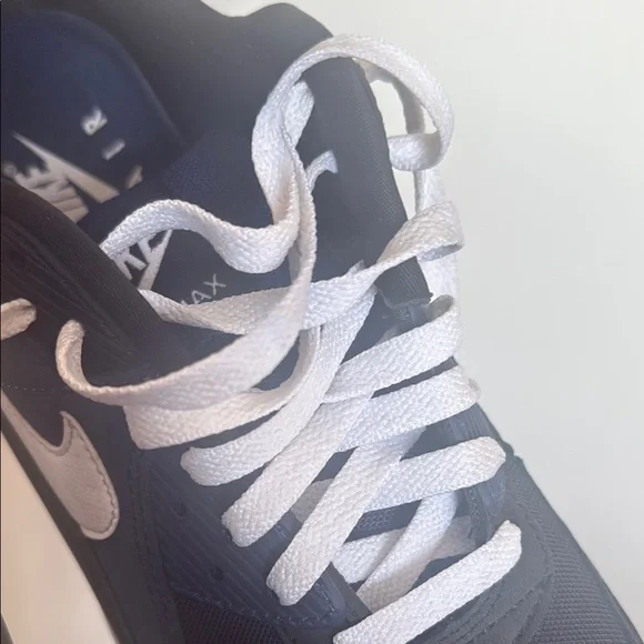 Nike Black and Blue Athletic Shoes with Swoosh Logo - Picture 5 of 11